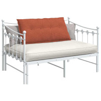 Produktbild för Ryggkudde Röd orange 100 x 50 cm Kordread tyg