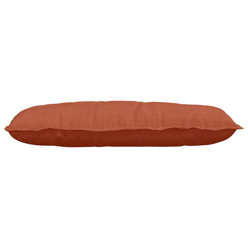 Produktbild för Ryggkudde Röd orange 100 x 50 cm Kordread tyg