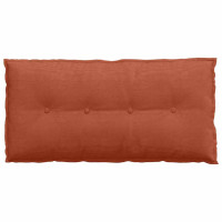 Produktbild för Ryggkudde Röd orange 100 x 50 cm Kordread tyg
