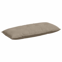 Produktbild för Ryggkudde Taupe 120 x 50 cm Mikrofiber Tyg