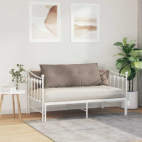 Produktbild för Ryggkudde Taupe 120 x 50 cm Mikrofiber Tyg