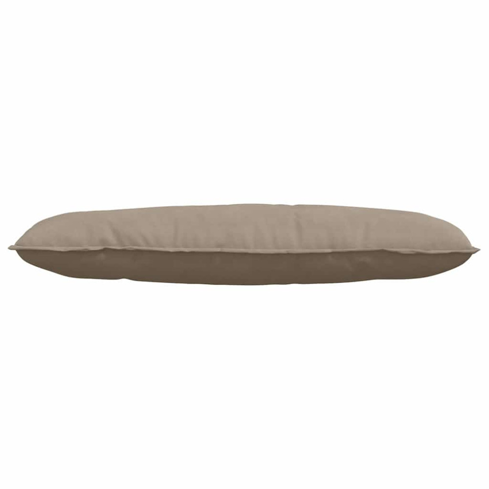 Produktbild för Ryggkudde Taupe 120 x 50 cm Mikrofiber Tyg