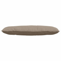 Produktbild för Ryggkudde Taupe 120 x 50 cm Mikrofiber Tyg