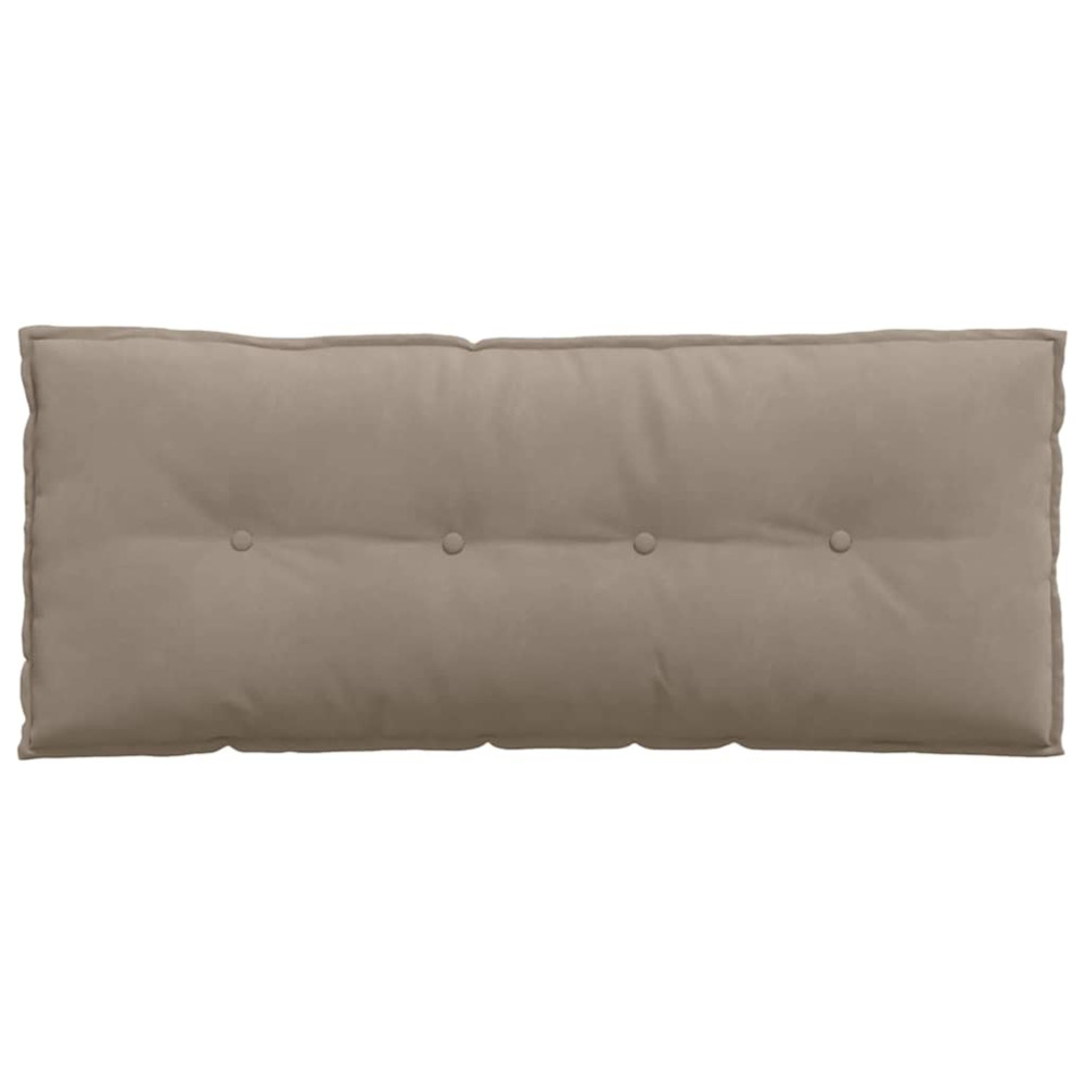 Produktbild för Ryggkudde Taupe 120 x 50 cm Mikrofiber Tyg