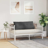 Produktbild för Ryggkudde Mörkgrå 120 x 50 cm Kordread tyg