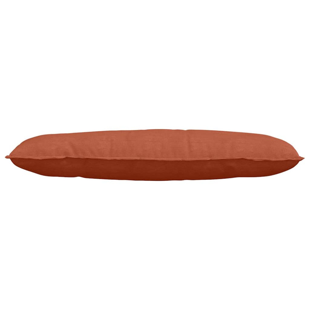 Produktbild för Ryggkudde Röd orange 120 x 50 cm Kordread tyg