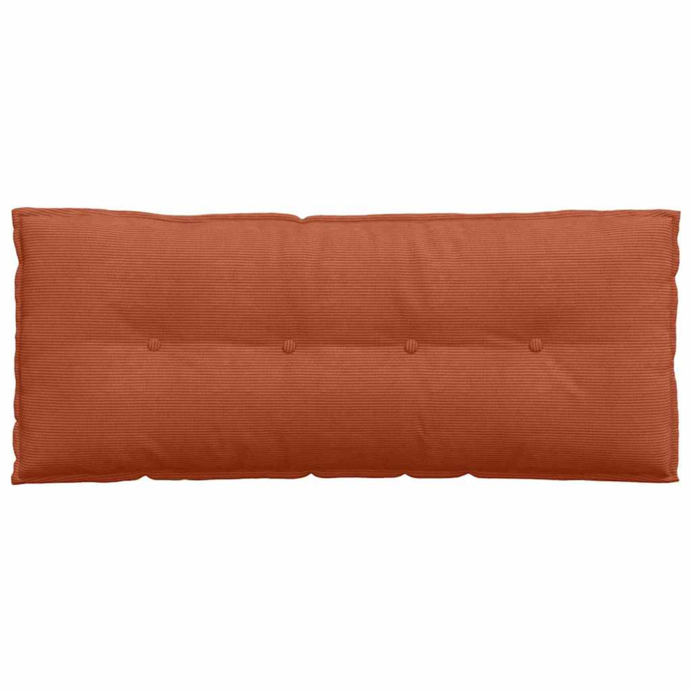 Produktbild för Ryggkudde Röd orange 120 x 50 cm Kordread tyg
