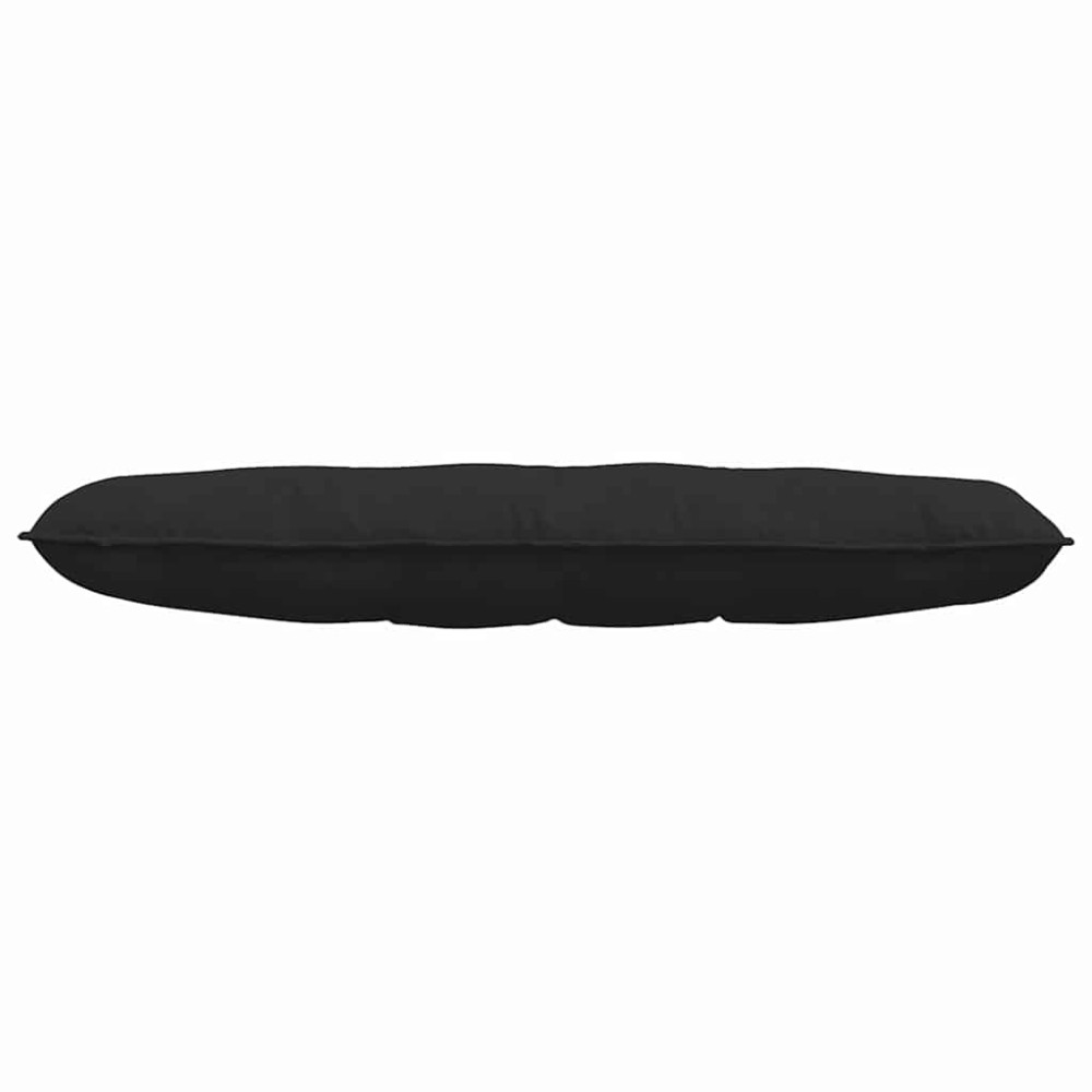 Produktbild för Ryggkudde Svart 140 x 50 cm Mikrofiber Tyg