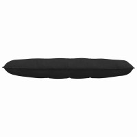 Produktbild för Ryggkudde Svart 140 x 50 cm Mikrofiber Tyg