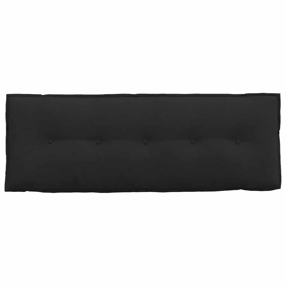 Produktbild för Ryggkudde Svart 140 x 50 cm Mikrofiber Tyg