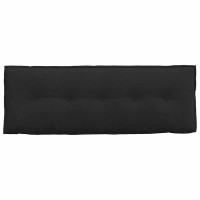 Produktbild för Ryggkudde Svart 140 x 50 cm Mikrofiber Tyg
