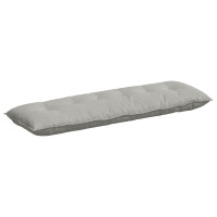 Produktbild för Ryggkudde Ljusgrå 160 x 50 cm Mikrofiber Tyg