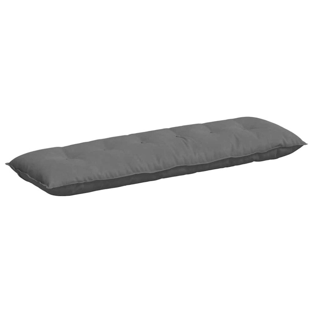 Produktbild för Ryggkudde Mörkgrå 160 x 50 cm Mikrofiber Tyg