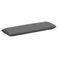 Produktbild för Ryggkudde Mörkgrå 160 x 50 cm Mikrofiber Tyg