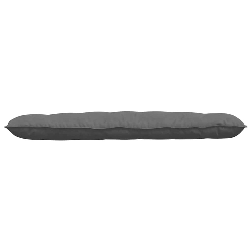 Produktbild för Ryggkudde Mörkgrå 160 x 50 cm Mikrofiber Tyg