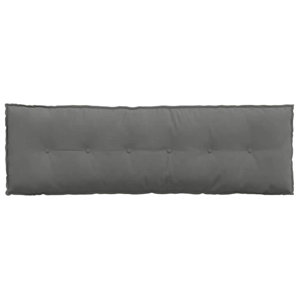 Produktbild för Ryggkudde Mörkgrå 160 x 50 cm Mikrofiber Tyg