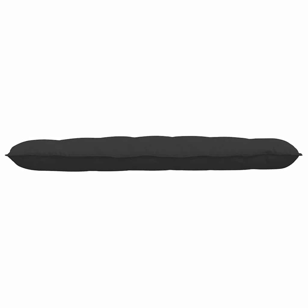 Produktbild för Ryggkudde Svart 160 x 50 cm Mikrofiber Tyg
