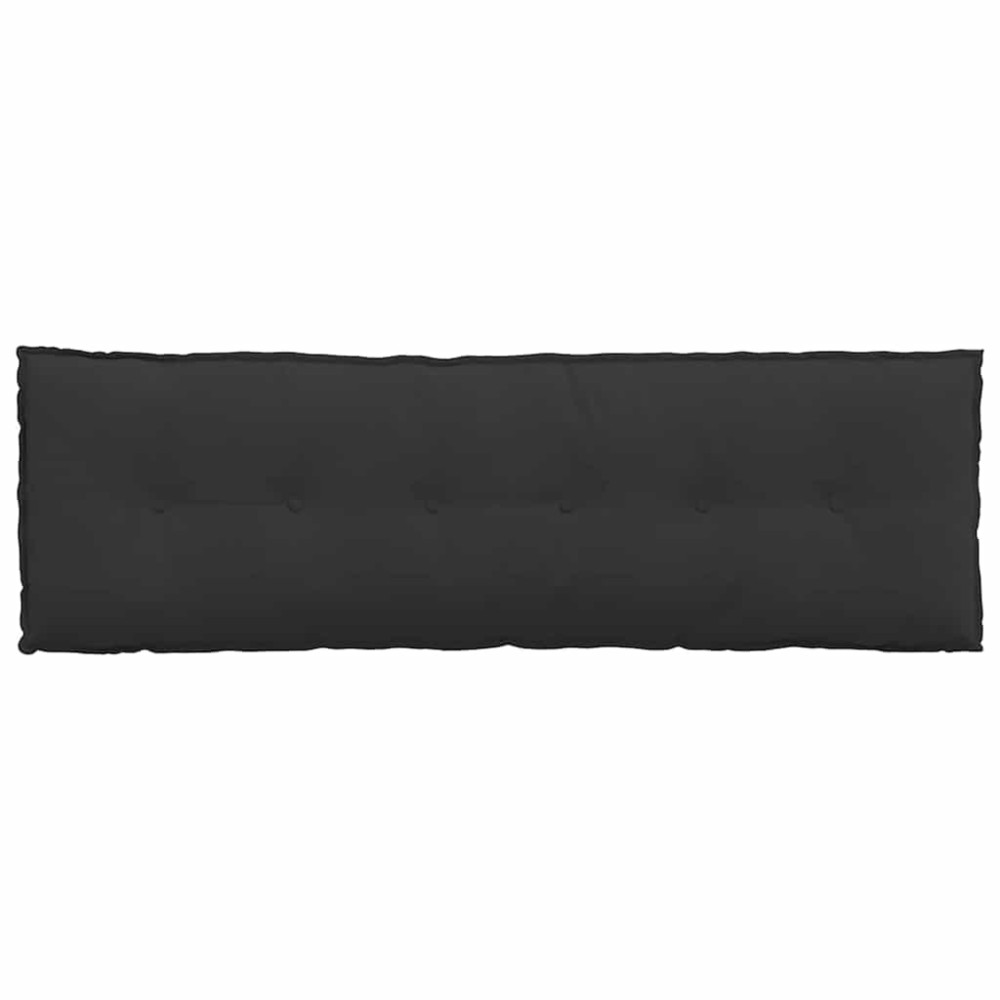 Produktbild för Ryggkudde Svart 160 x 50 cm Mikrofiber Tyg