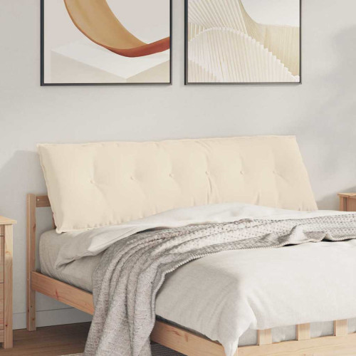 vidaXL Ryggkudde Beige 160 x 50 cm Mikrofiber Tyg
