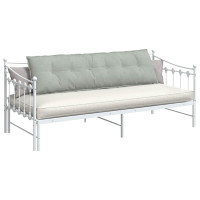 Produktbild för Ryggkudde Ljusgrå 180 x 50 cm Kordread tyg