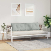 Produktbild för Ryggkudde Ljusgrå 180 x 50 cm Kordread tyg