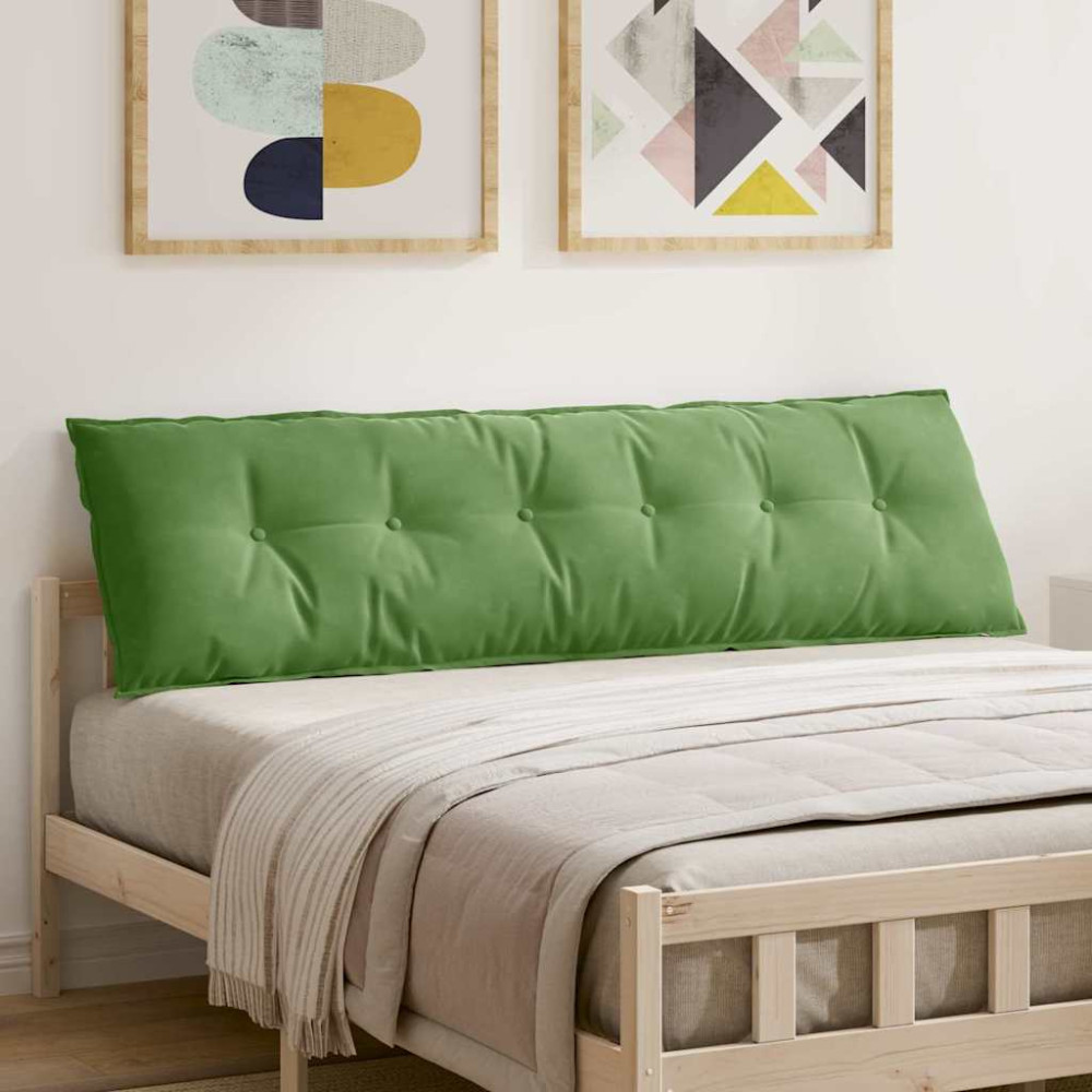 Produktbild för Ryggkudde Ljusgrön 180 x 50 cm Kordread tyg