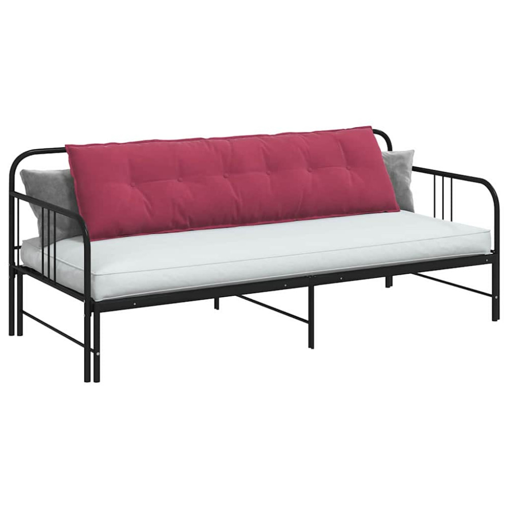 Produktbild för Ryggkudde Vinröd 180 x 50 cm Kordread tyg