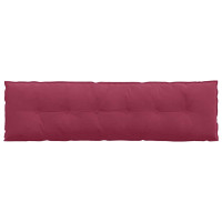 Produktbild för Ryggkudde Vinröd 180 x 50 cm Kordread tyg
