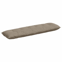Produktbild för Ryggkudde Taupe 180 x 50 cm Mikrofiber Tyg