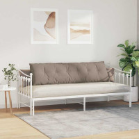 Produktbild för Ryggkudde Taupe 180 x 50 cm Mikrofiber Tyg
