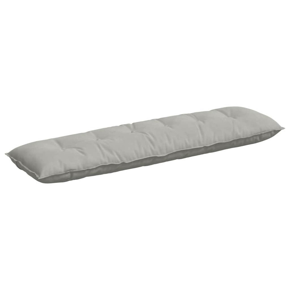 Produktbild för Ryggkudde Ljusgrå 180 x 50 cm Mikrofiber Tyg