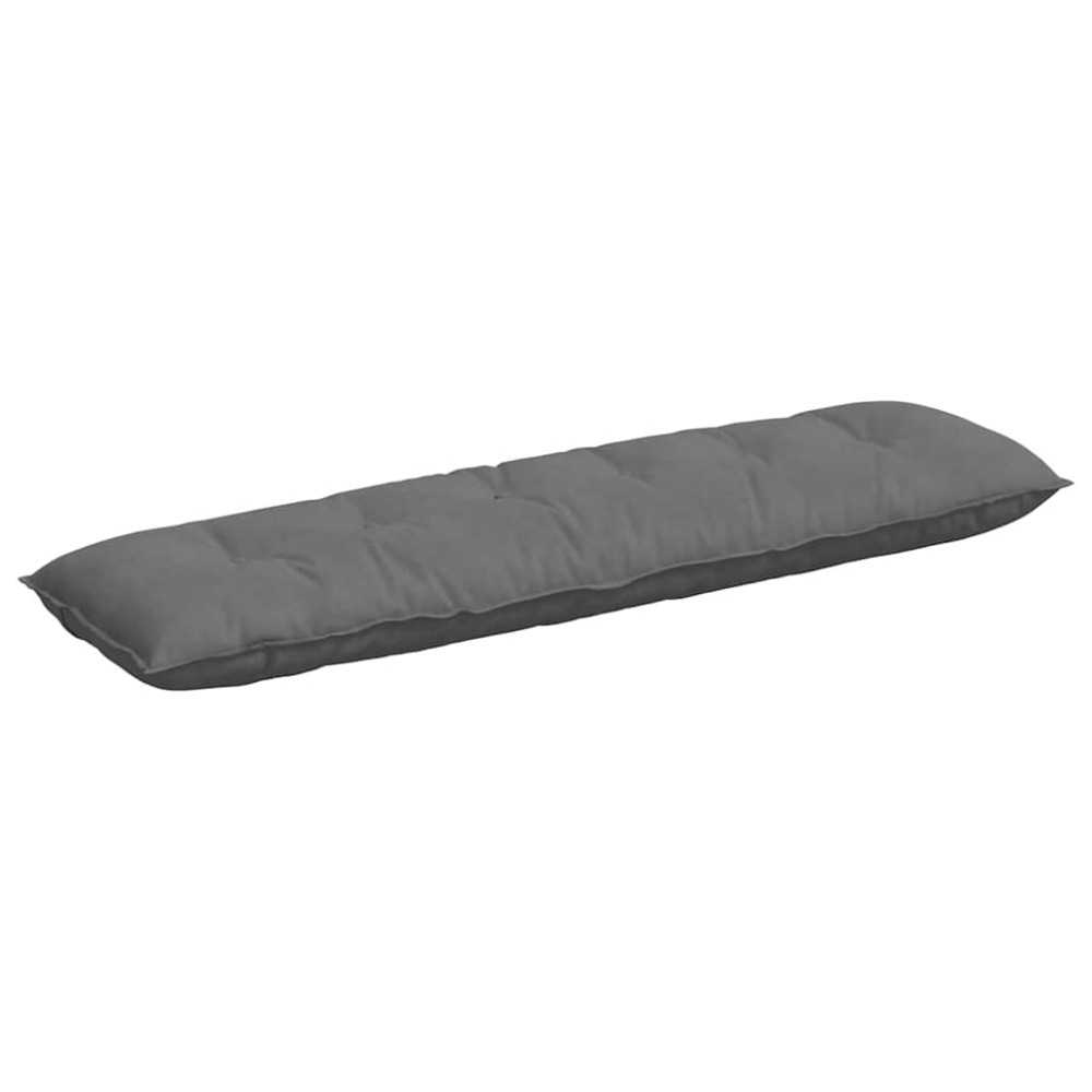 Produktbild för Ryggkudde Mörkgrå 180 x 50 cm Mikrofiber Tyg