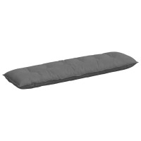 Produktbild för Ryggkudde Mörkgrå 180 x 50 cm Mikrofiber Tyg