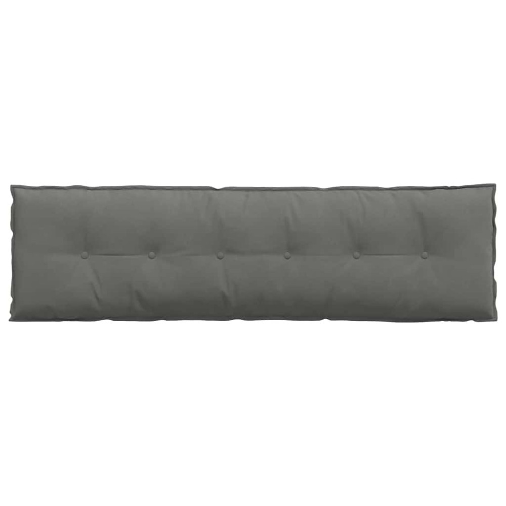 Produktbild för Ryggkudde Mörkgrå 180 x 50 cm Mikrofiber Tyg