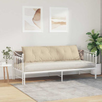 Produktbild för Ryggkudde Kräm 180 x 50 cm Mikrofiber Tyg