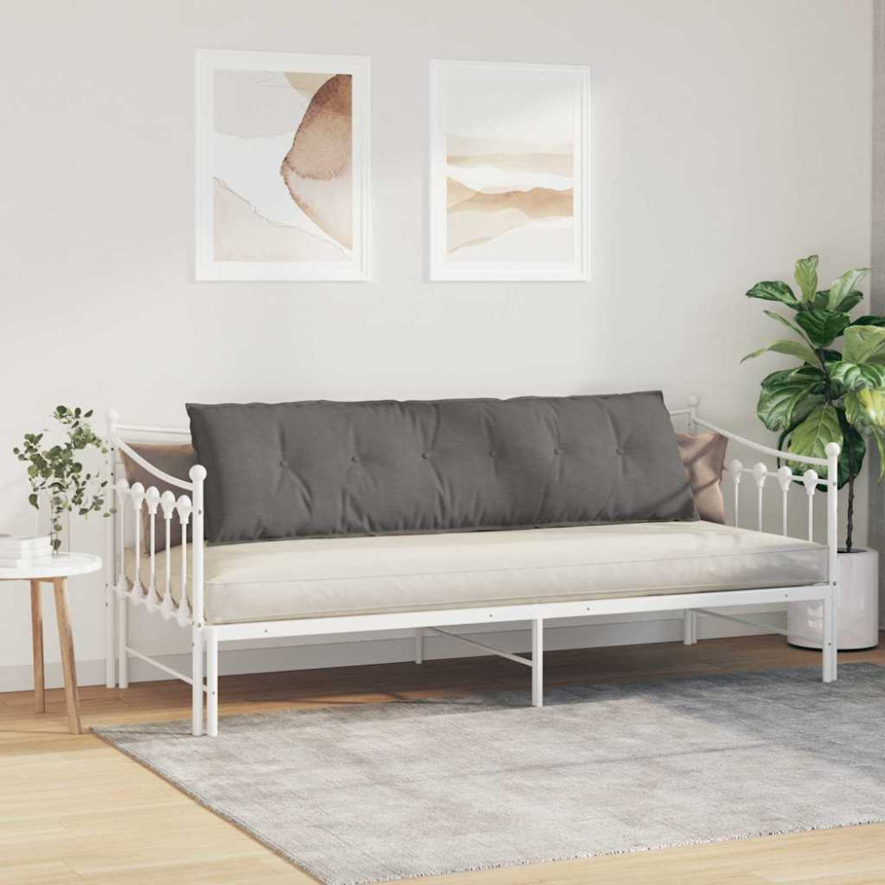 Produktbild för Ryggkudde Ljusgrå 180 x 50 cm Kordread tyg