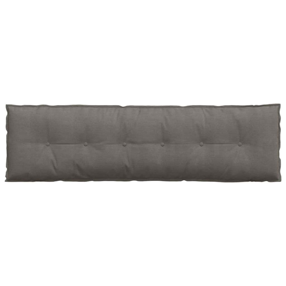 Produktbild för Ryggkudde Ljusgrå 180 x 50 cm Kordread tyg