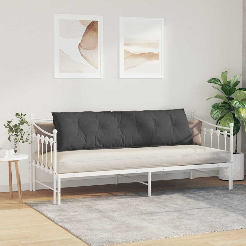 Produktbild för Ryggkudde Mörkgrå 180 x 50 cm Kordread tyg