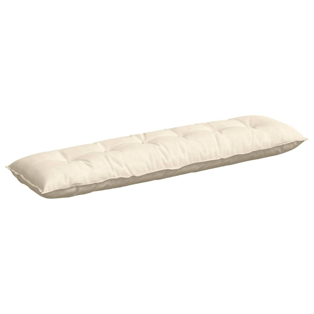 Produktbild för Ryggkudde Kräm 180 x 50 cm Kordread tyg