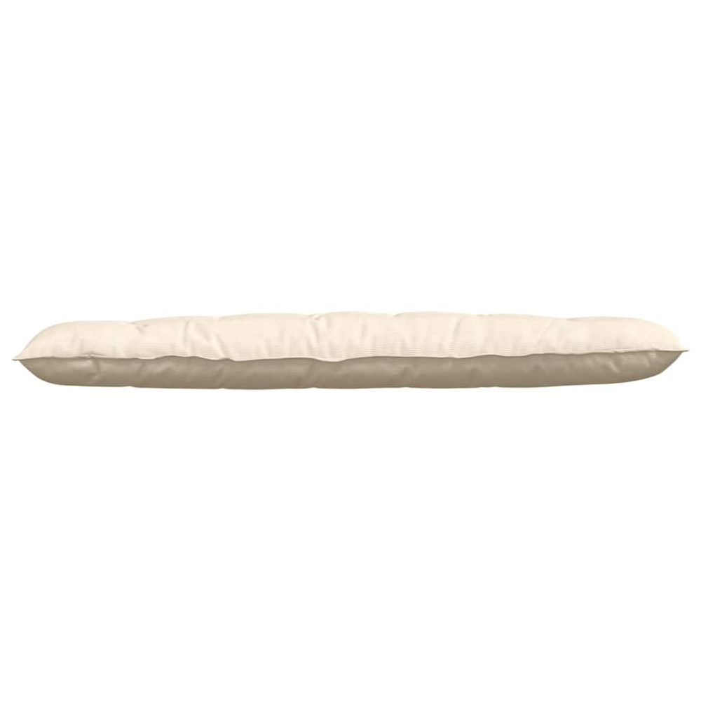 Produktbild för Ryggkudde Kräm 180 x 50 cm Kordread tyg