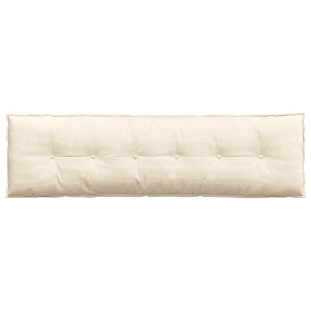 Produktbild för Ryggkudde Kräm 180 x 50 cm Kordread tyg