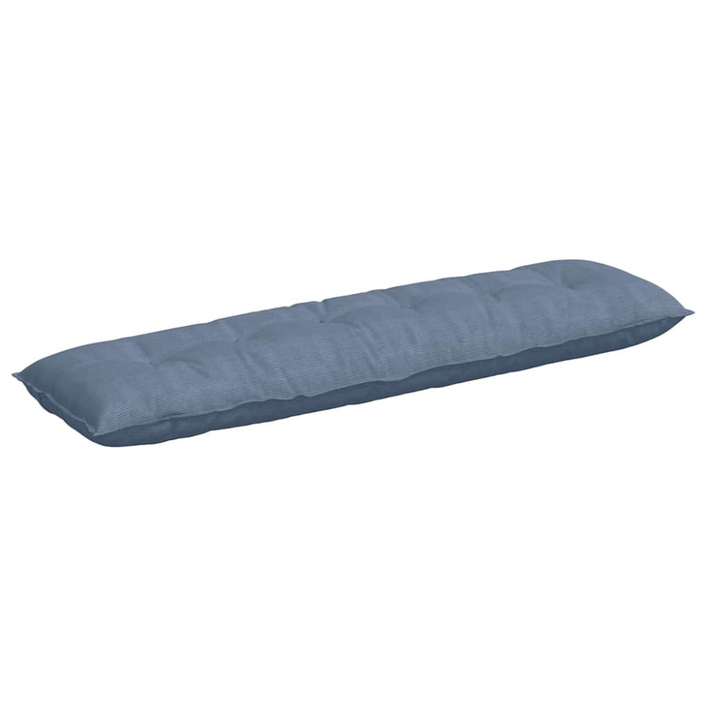 Produktbild för Ryggkudde Blå 180 x 50 cm Kordread tyg