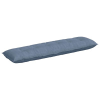 Produktbild för Ryggkudde Blå 180 x 50 cm Kordread tyg