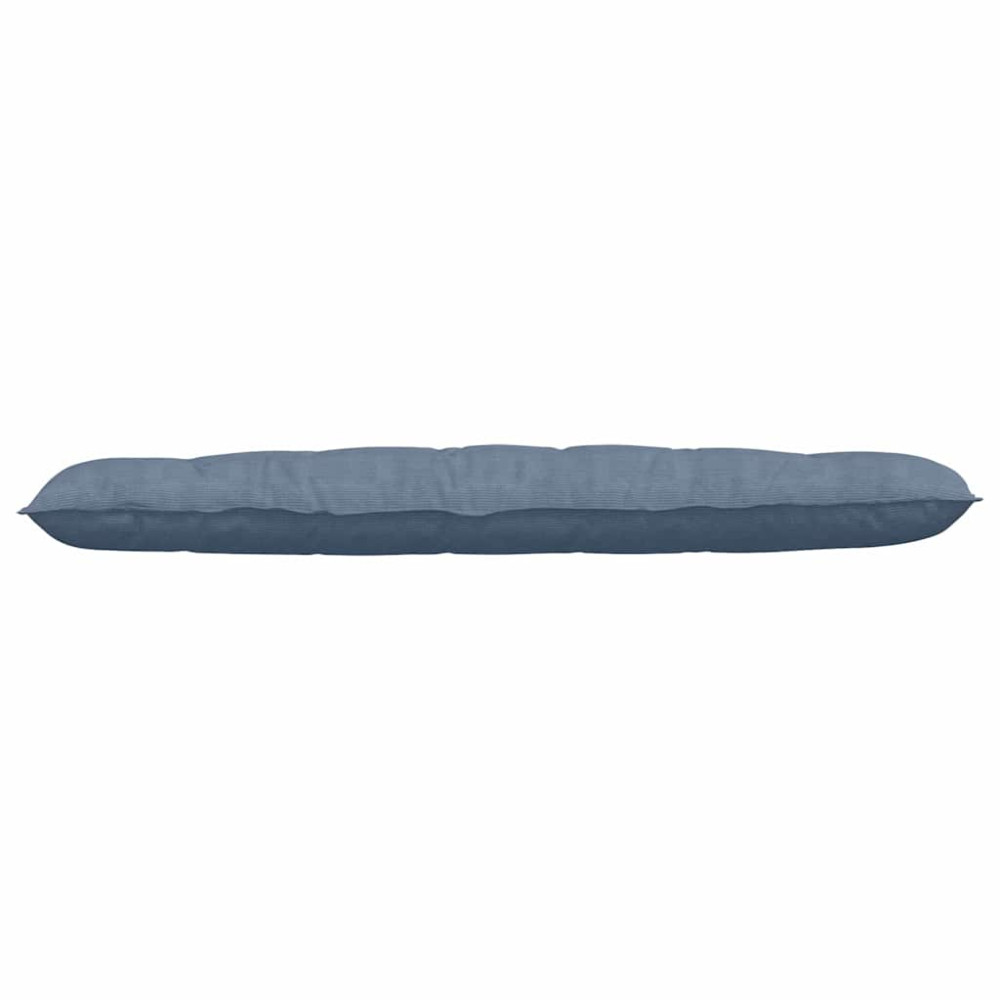 Produktbild för Ryggkudde Blå 180 x 50 cm Kordread tyg