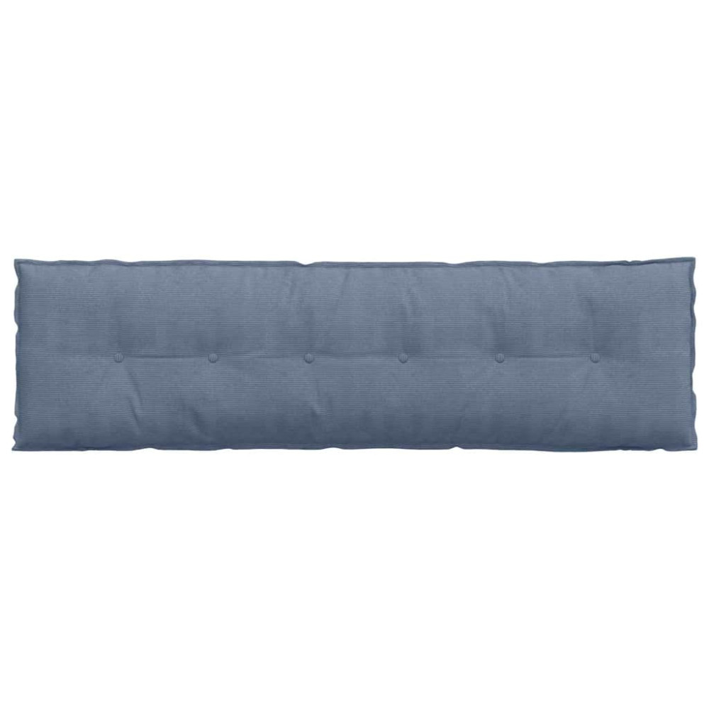 Produktbild för Ryggkudde Blå 180 x 50 cm Kordread tyg