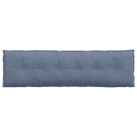 Produktbild för Ryggkudde Blå 180 x 50 cm Kordread tyg