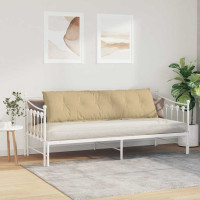 Produktbild för Ryggkudde Grågrön 180 x 50 cm Kordread tyg