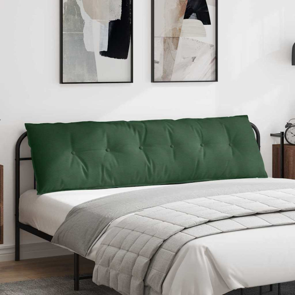 Produktbild för Ryggkudde Jungelgrön 180 x 50 cm Kordread tyg