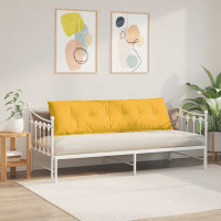 Produktbild för Ryggkudde Ljusgul 180 x 50 cm Kordread tyg