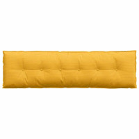 Produktbild för Ryggkudde Ljusgul 180 x 50 cm Kordread tyg